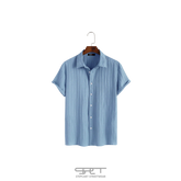 Luftiges Sommerhemd  – Strukturierte Eleganz mit Stil