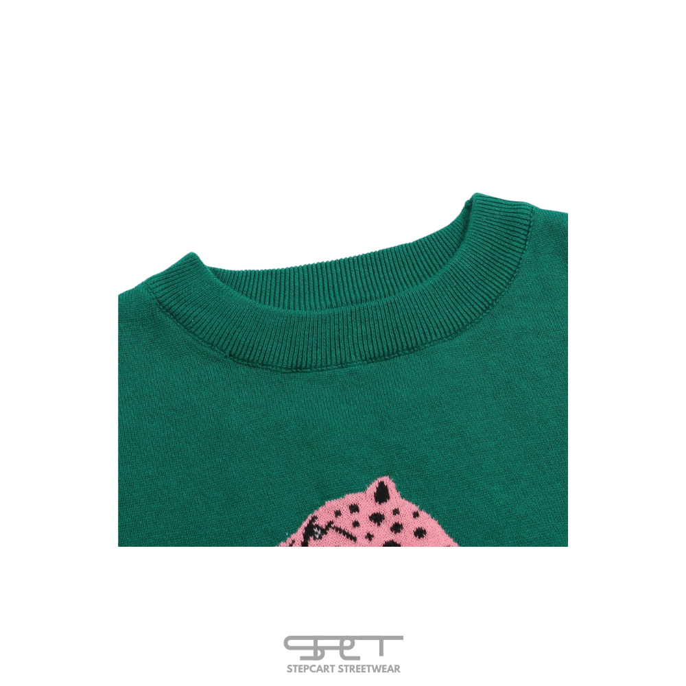 Pink&Grün Panther Knit Tee