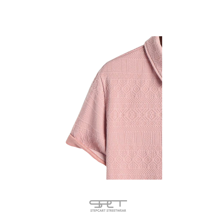 SPCT Polo Shirt mit gewebtem 3D-Muster