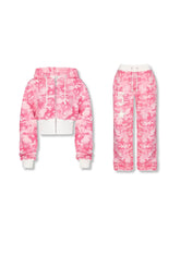 Zahide Tracksuit Camo Cropped-Set