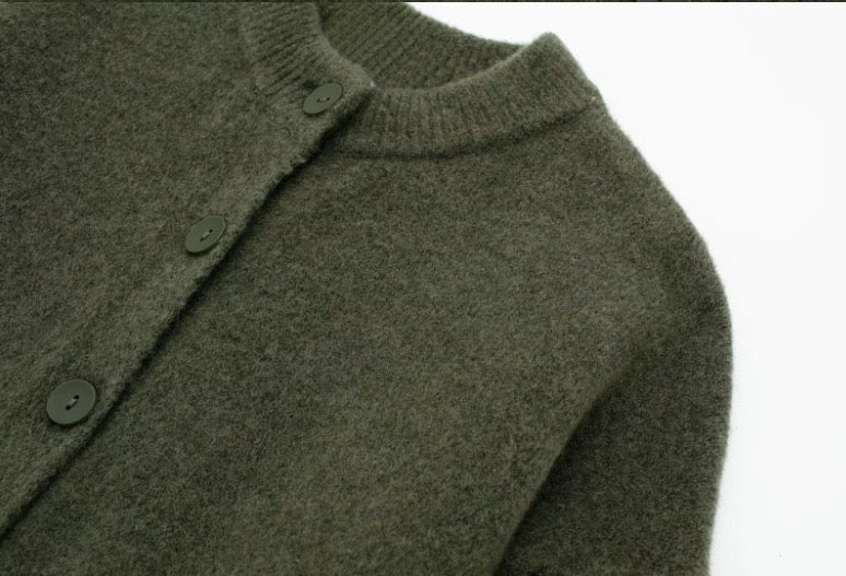 Soft Knit Cropped Cardigan – Cozy Fit in 4 Farben