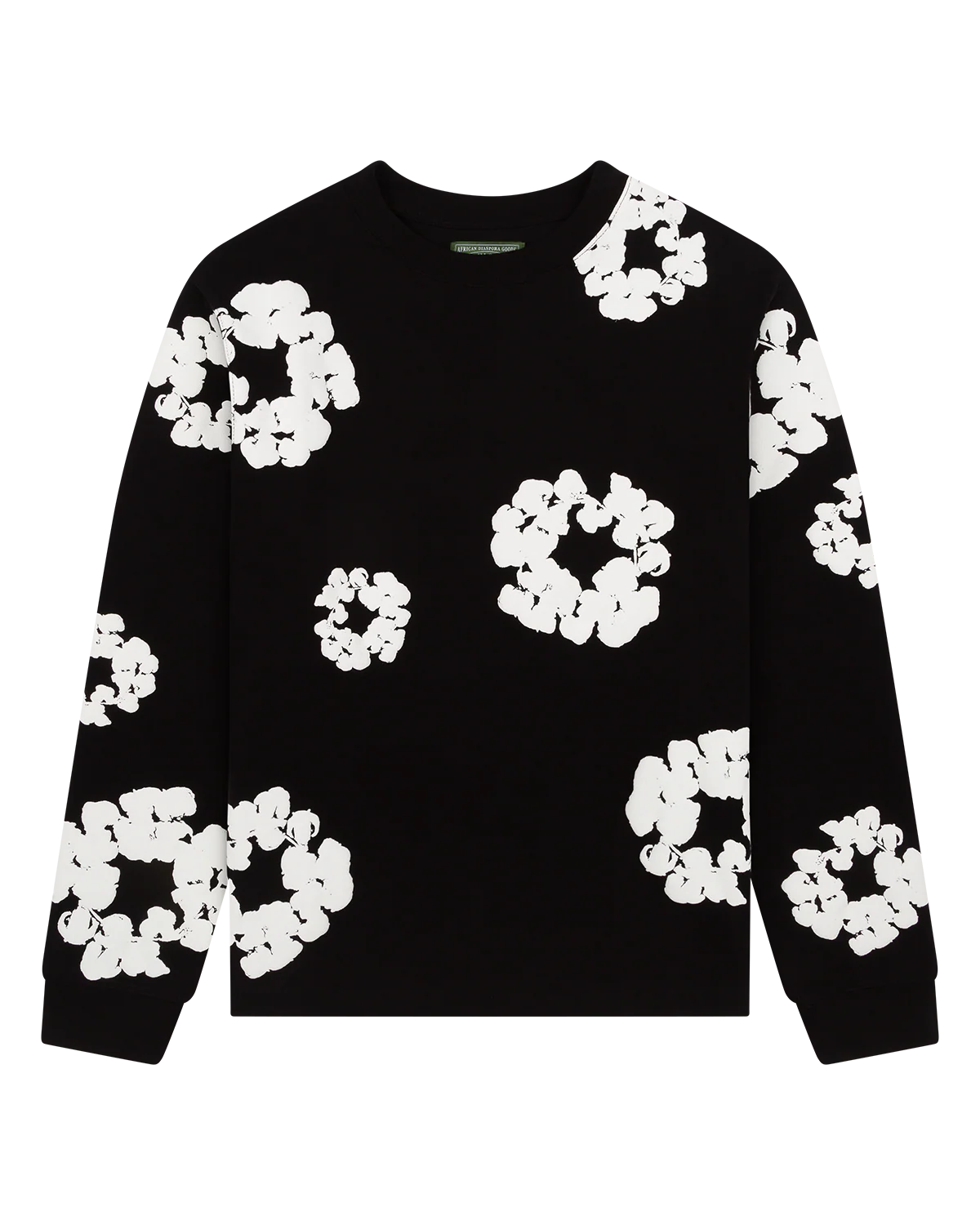 Blumenmuster Sweat Shirt  - 100% Cotton
