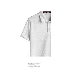 SPCT Polo Shirt mit gewebtem 3D-Muster