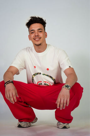 CAMO SHARK TEE - WHITE X CAMO