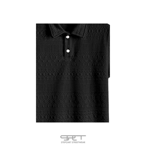 SPCT Polo Shirt mit gewebtem 3D-Muster