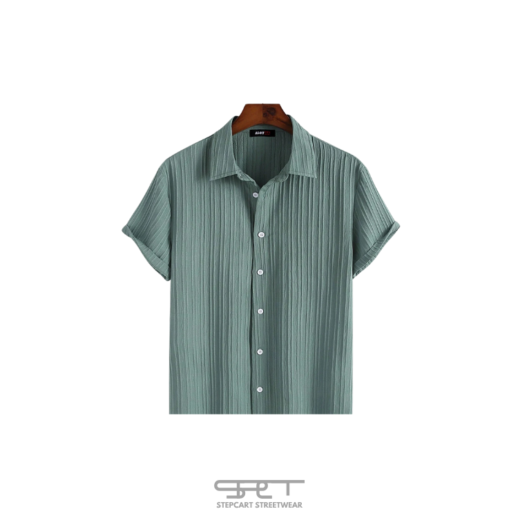 Short-sleeved T-shirt &amp; shorts with 3D textured pattern