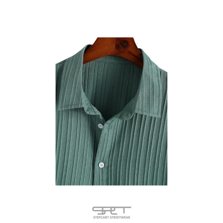 Short-sleeved T-shirt &amp; shorts with 3D textured pattern
