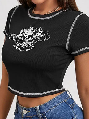 Angel Baby Crop Tee – Sweet, sassy &amp; heavenly stylish