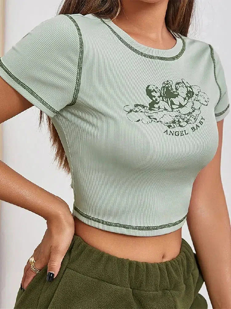 Angel Baby Crop Tee – Sweet, sassy &amp; heavenly stylish