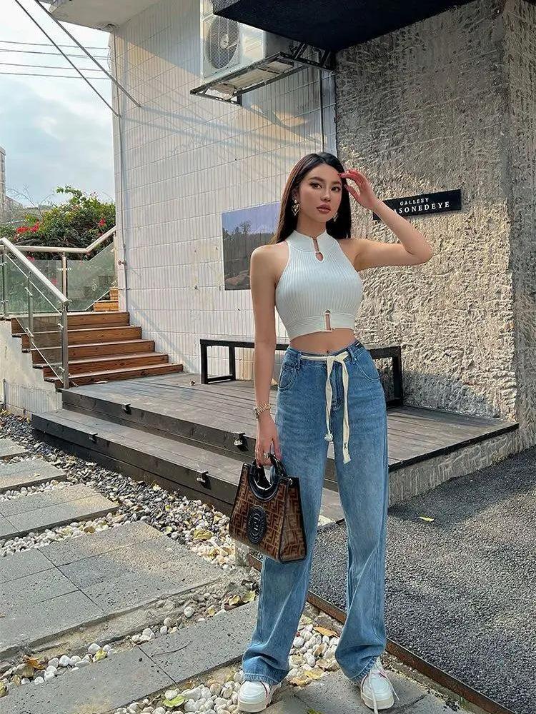Keyhole Ribbed Crop Top