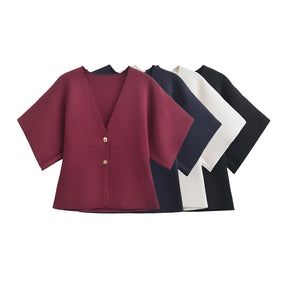 V-Ausschnitt Cardigan
