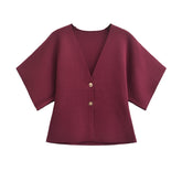 V-Ausschnitt Cardigan