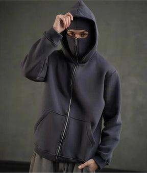 Street Ninja Hoodie -Unisex-Hoodie mit Reißverschluss StepCart Original