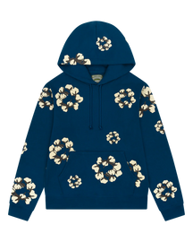 Blumenmuster Hoodie mit neuen Farben - 100% Cotton