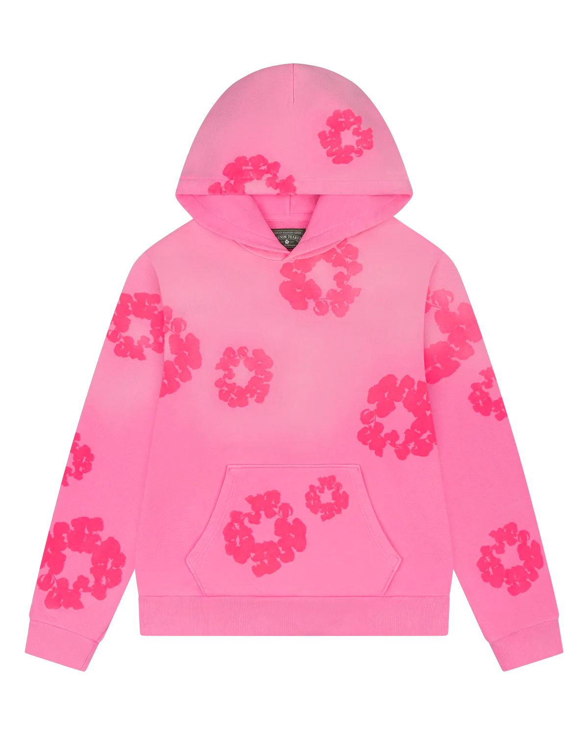 Blumenmuster Hoodie mit neuen Farben - 100% Cotton