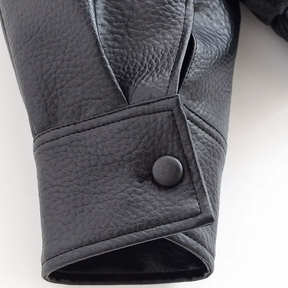 Kunstlederjacke mit Stehkragen