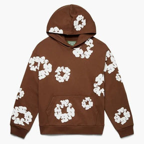Blumenmuster Hoodie - 100% Cotton