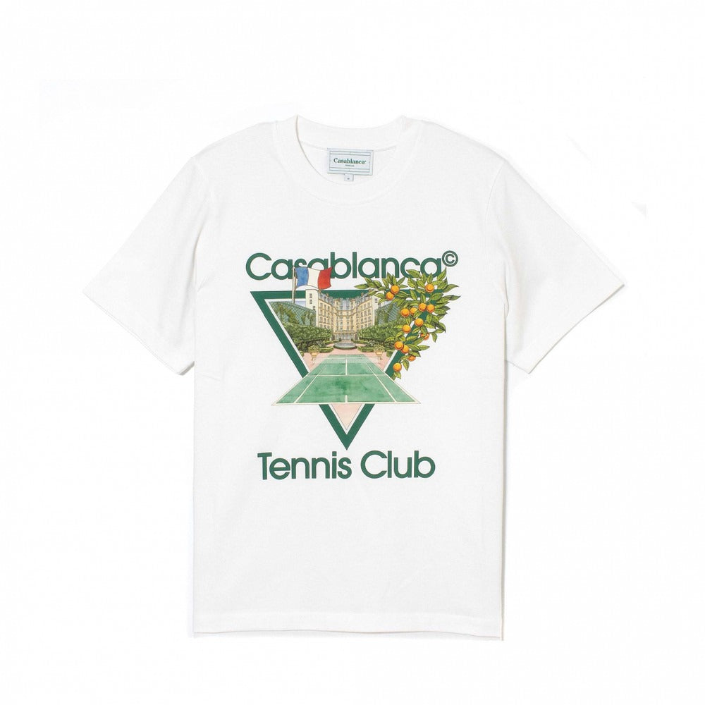 CB® Tennis Club T-Shirt – Weiß | Iconic Frontprint